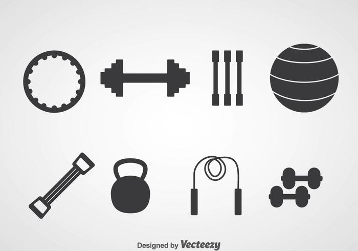 700x490 Fitness Silhouette Icons