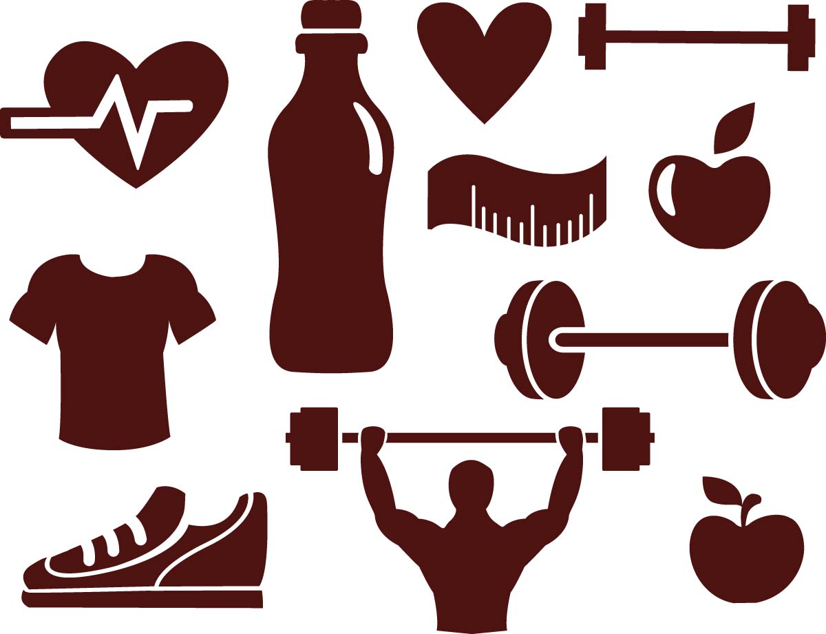 1200x921 Fitness Sport Elements Vector Free Download