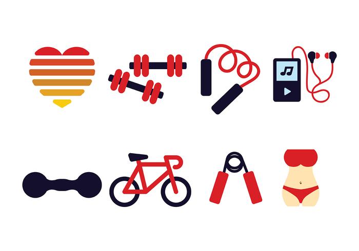 700x490 Fitness Icon Pack Vector