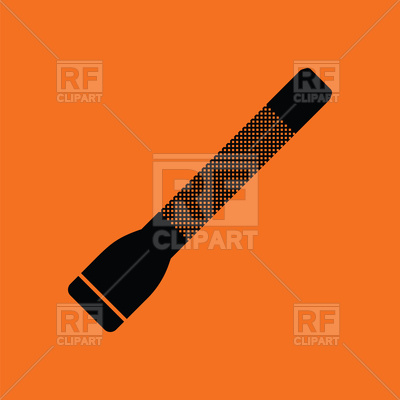 400x400 Police Flashlight Icon Vector Image Vector Artwork Of Signs