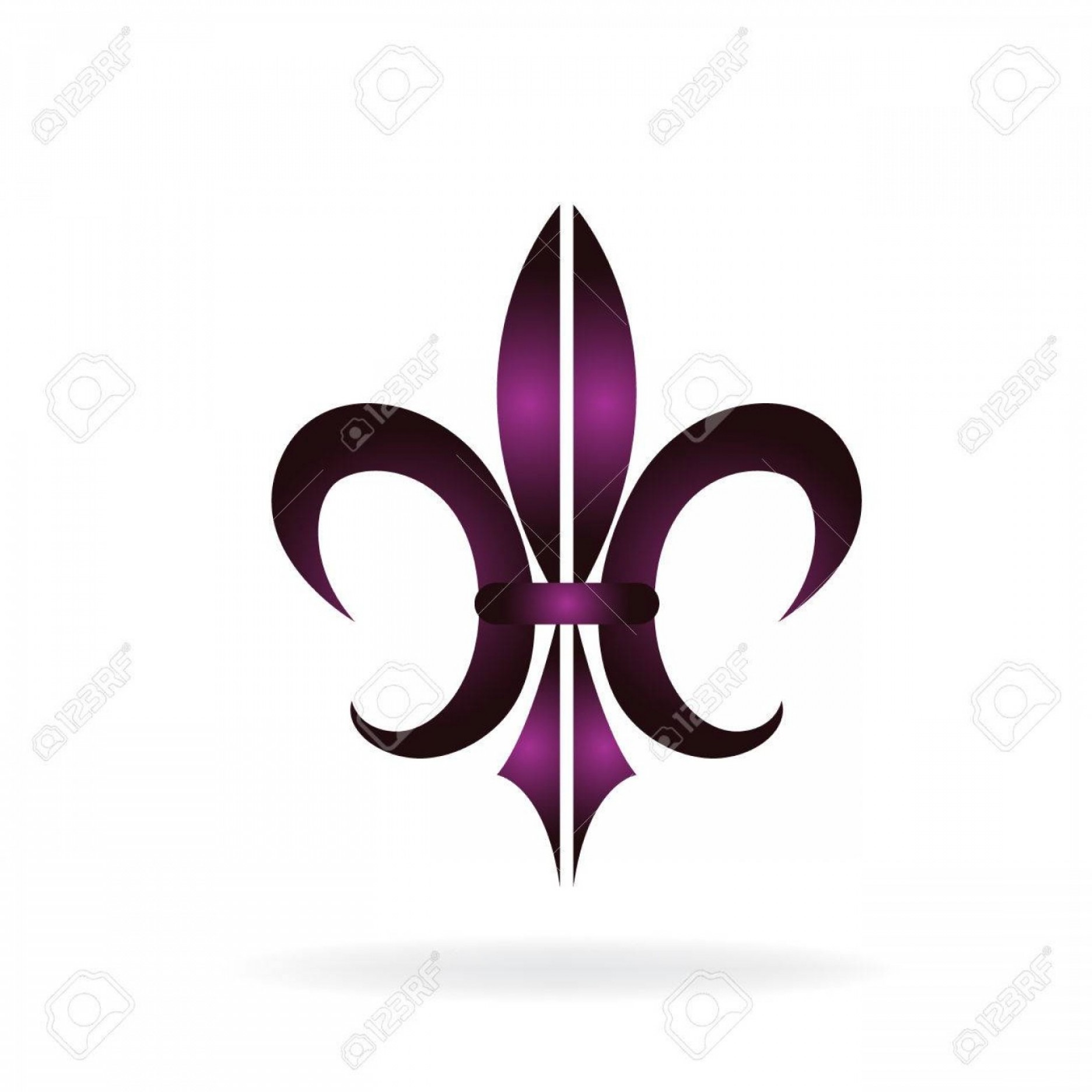 1872x1872 Photostock Vector Fleur De Lis New Orleans Symbol Flower Logo Icon