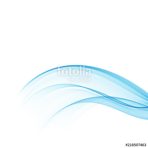 500x500 Abstract Smooth Wave Color Vector.flow Curve Of The Blue Wave