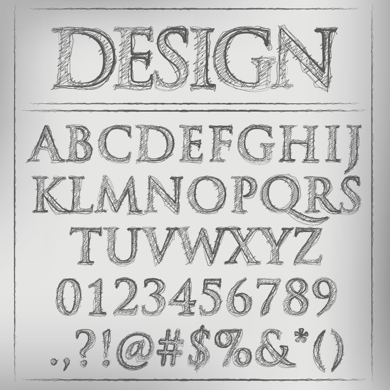 800x800 Pen Font Design Vector Free Vector Graphic Download