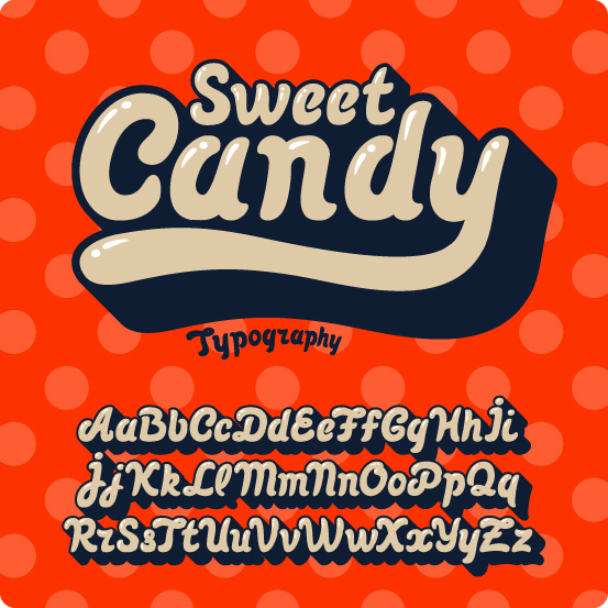 553x553 Sweet Candy Font Vector Free Download