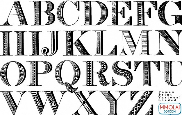 626x396 Vector Font Roman Print Vector Free Download
