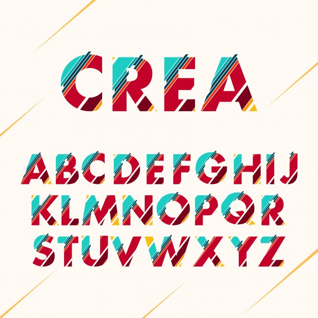 626x626 Coloured Alphabet Design Vector Free Download