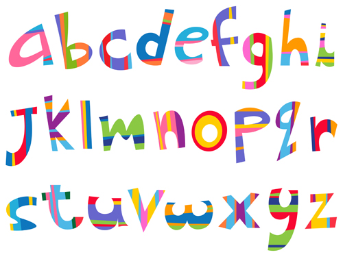 500x375 Different Alphabet Elements Vector Graphics 02 Free Download