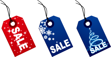 453x233 Christmas Crystal Ball And Sales Tag Vector Free Vector 4vector