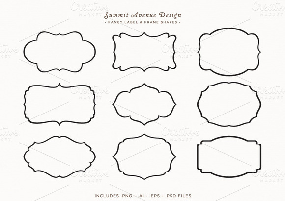 Vector Frame Shapes at GetDrawings | Free download