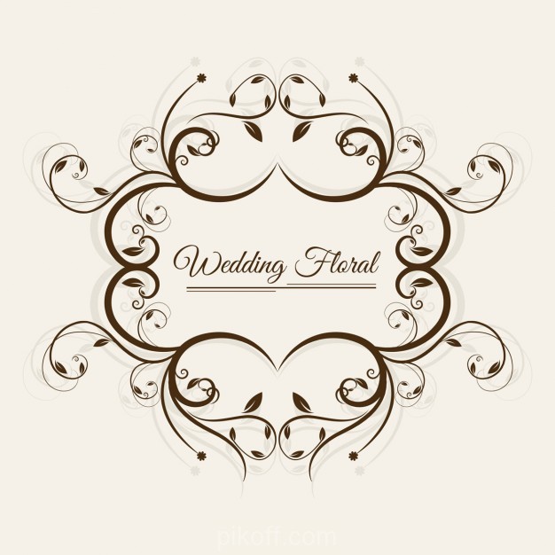 626x626 Ai] Wedding Floral Frame Vector Free Download