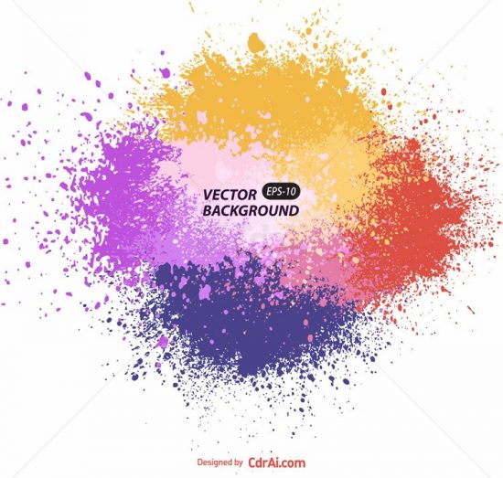 550x523 Colorful Spray Vector Free Download Cdr Ai Eps