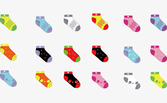 650x400 Socks Vector, Vector Template Socks, Ai, Fashion Design Png And