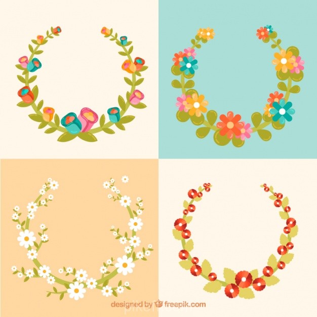 626x626 Ai] Set Of Decorative Floral Frames Vector Free Download