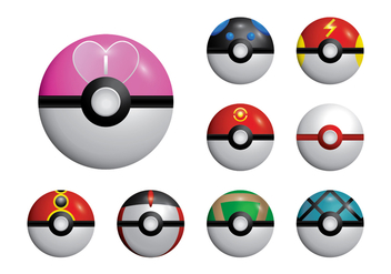 352x247 Pokemon Poke Ball Set Free Vector Download 380245 Cannypic