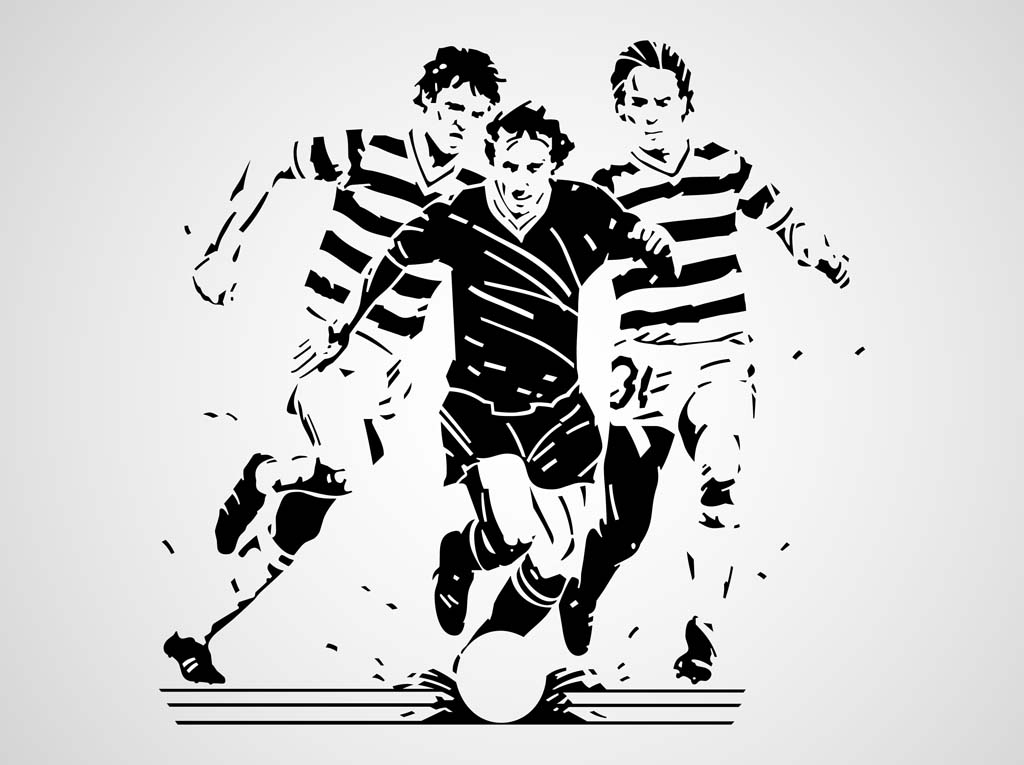 1024x765 Soccer Game Vector Vector Art Amp Graphics