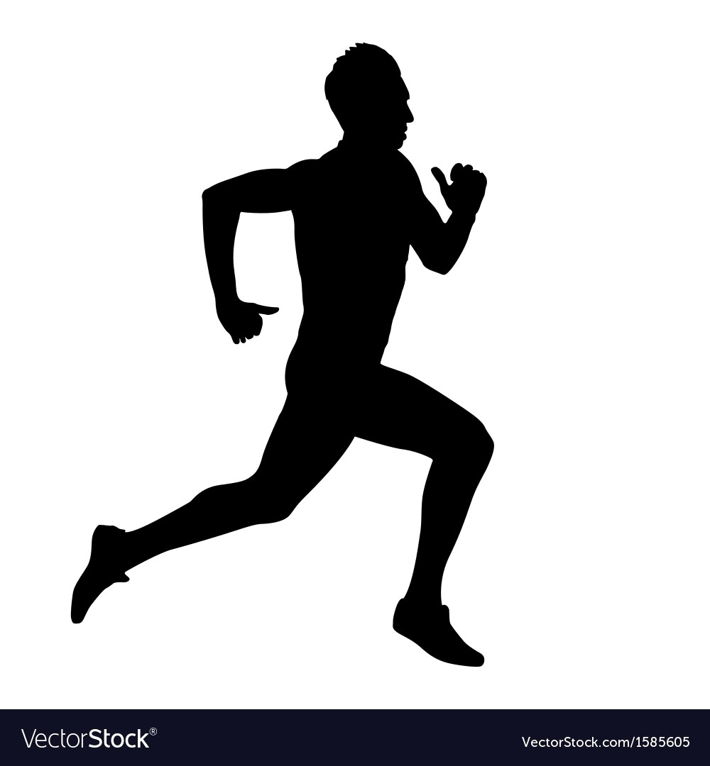 1000x1080 Running Silhouettes Royalty Free Vector Image Vectorstock Fancy