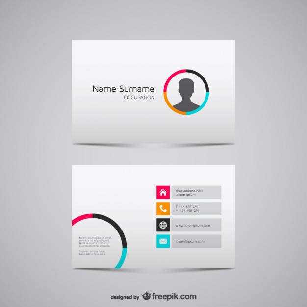 626x626 20 Free Business Card Design Templates From Freepik