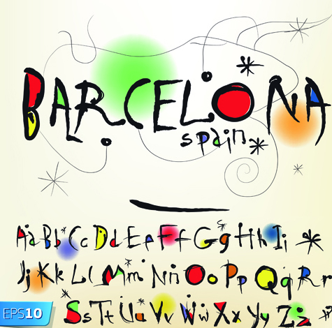 475x470 Funny Alphabet With Creative Font Design Vector 04 Free Download