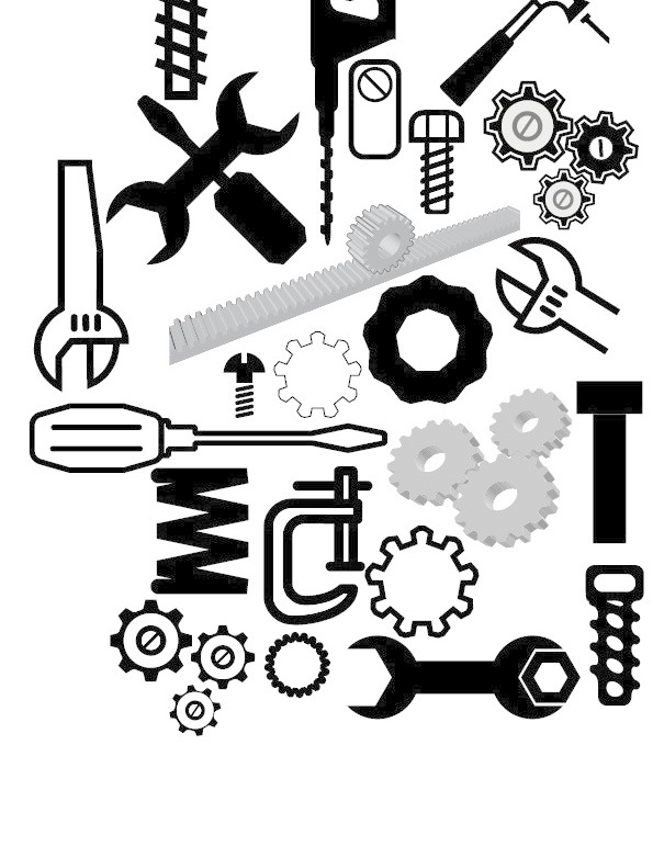 595x782 Vector Tool Pattern Free Download Ai Files