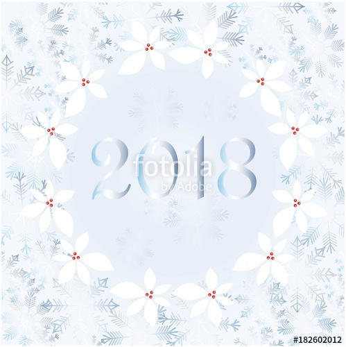 499x500 Frost On The Window, Blue Snowflakes,2018 On Blue Background