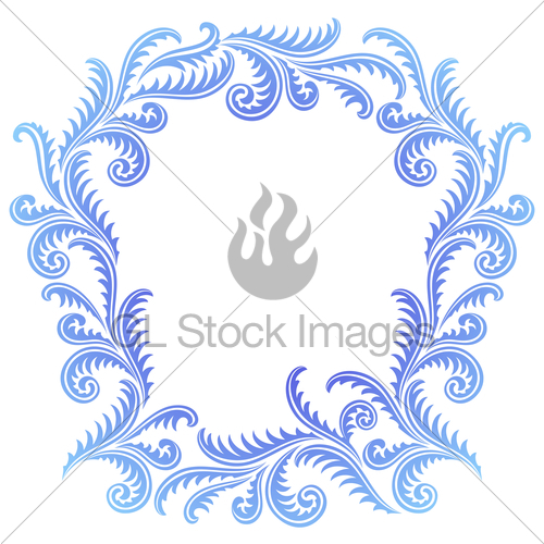 500x500 Vector Frost Pattern Frame Gl Stock Images