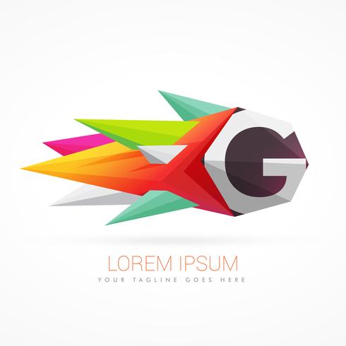 490x490 Colorful Abstract Logo With Letter G