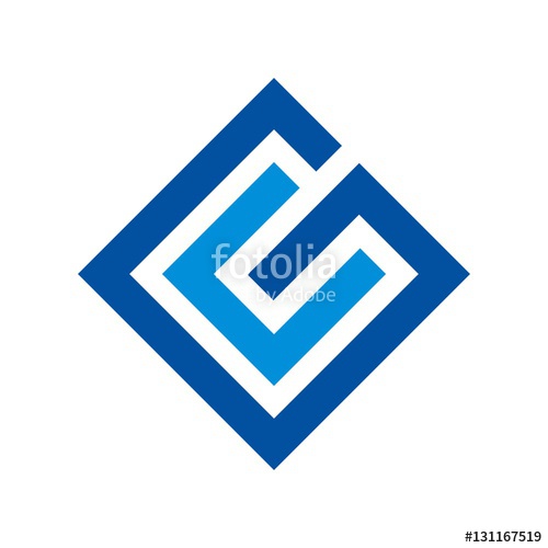 500x500 Logotype Of C And G. Logo Vector. Icon Template. Business Logo