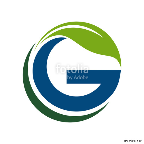 500x500 Circle Eco G Green Logo Icon Stock Image And Royalty Free Vector