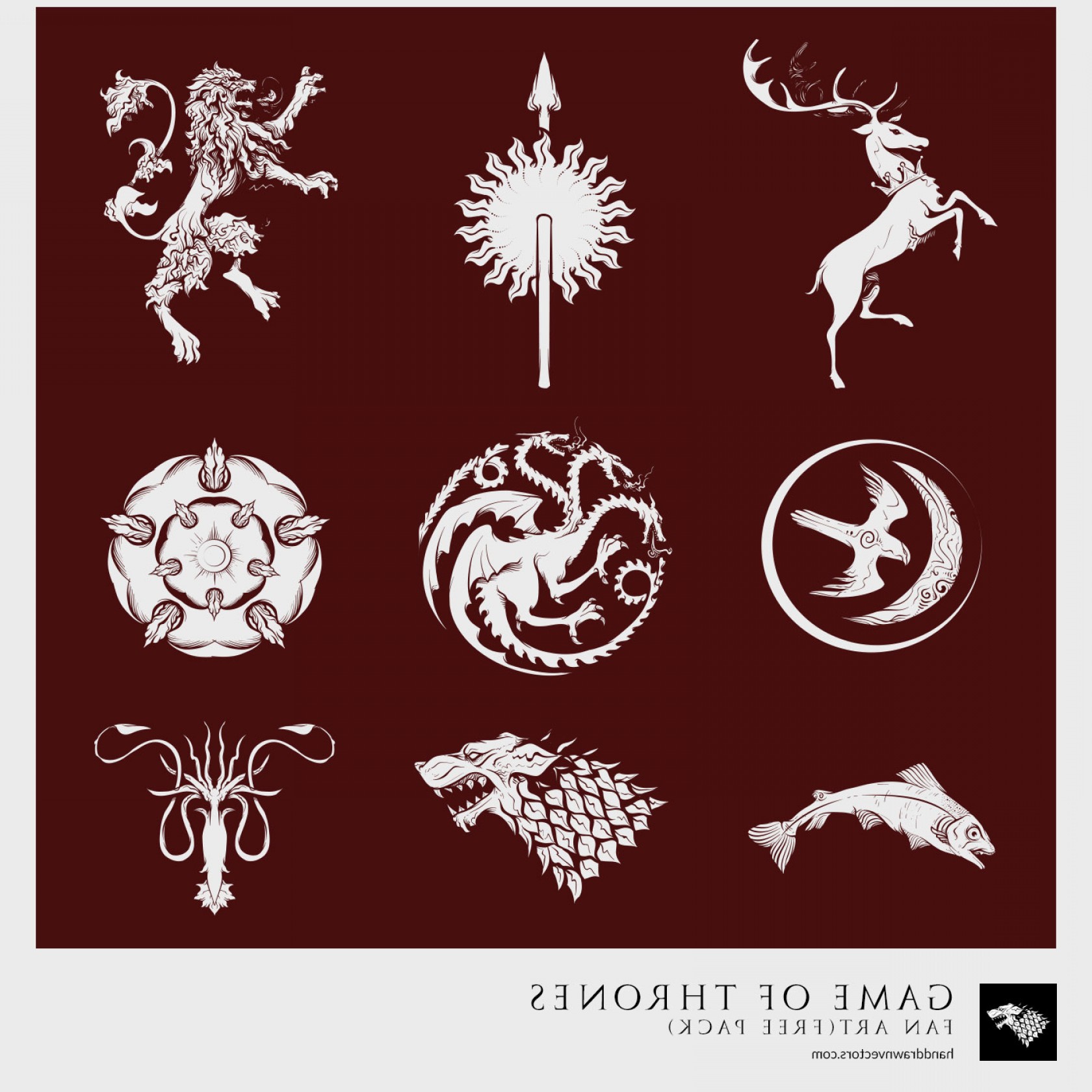 1680x1680 Game Of Thrones Logo Vector Png Shopatcloth