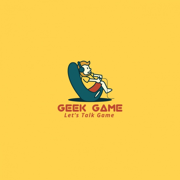 626x626 Video Game Logo On A Yellow Background Vector Free Download