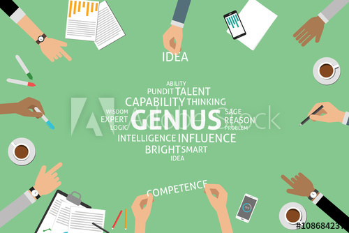500x334 Vector Genius Concept,template