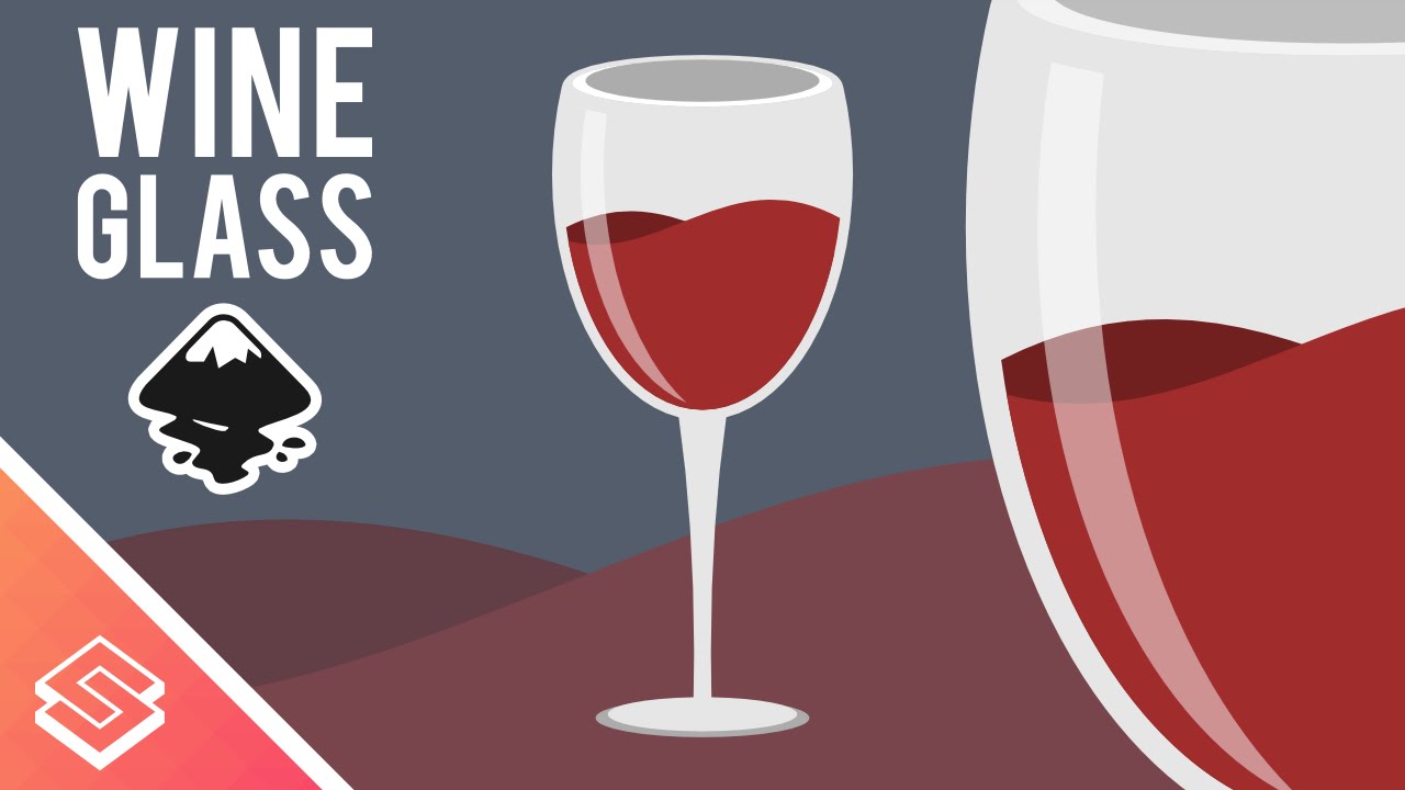 1280x720 Inkscape Tutorial Vector Wine Glass