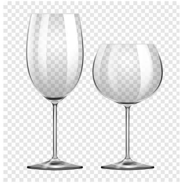 626x626 Wine Glasses Set Vector Free Download