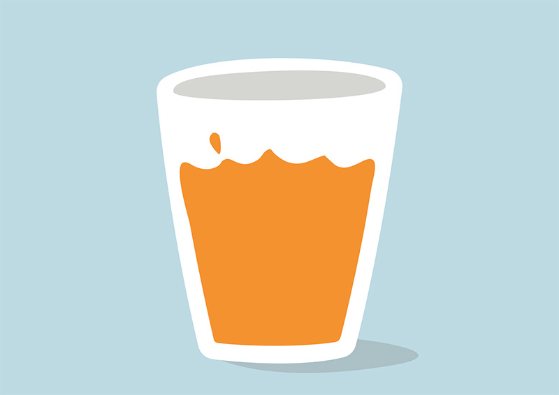 800x566 Glass Of Juice Flat Vector