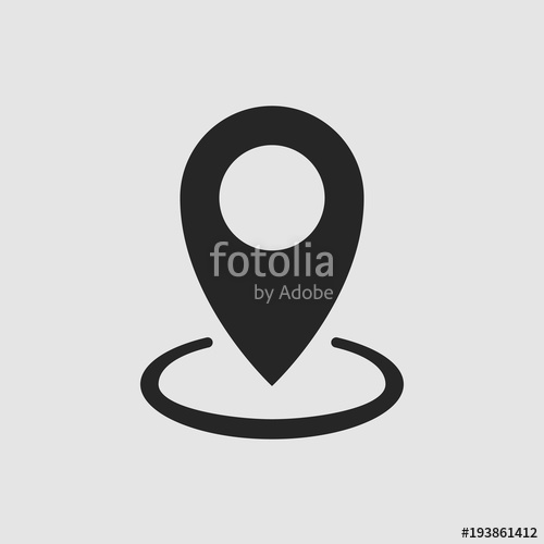 500x500 Gps Icon. Gps Vector Isolated. Flat Vector Illustration In Black