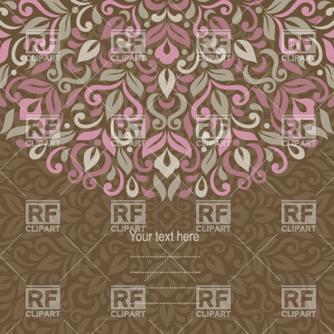 470x470 Colorful Round Grafic Floral Ornament On Dark Background With