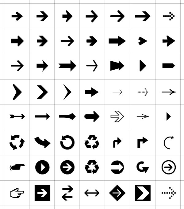 600x678 Free Graphics Vector Arrow Symbols And Shapes