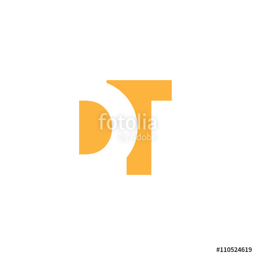 500x500 Dt Logo Vector Graphic Branding Letter Element Jpg, Eps, Path