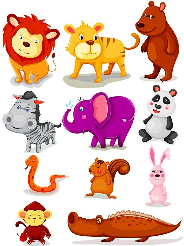 600x798 Cute Cartoon Animals Vector Graphics My Free Photoshop World