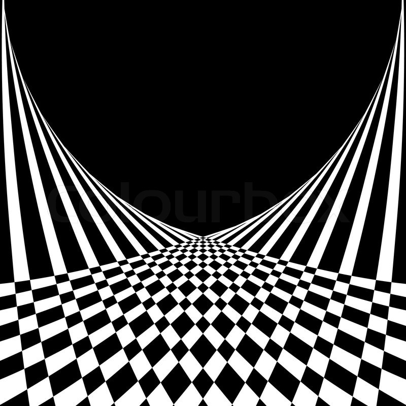 800x800 Optical Illusion Abstract Background. Vector Graphic Art. Stock