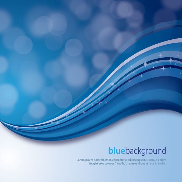 600x600 Magical Blue Background, Vector Graphic By