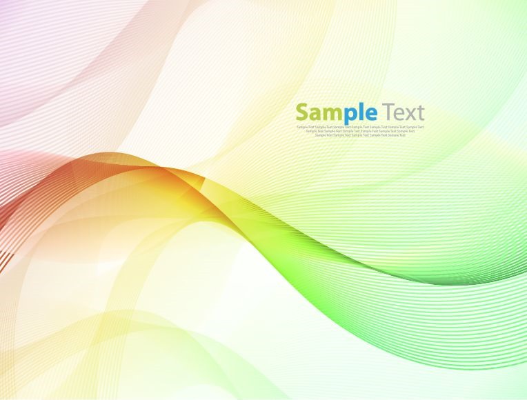 764x580 Abstract Colorful Wave Design Background Vector Illustration