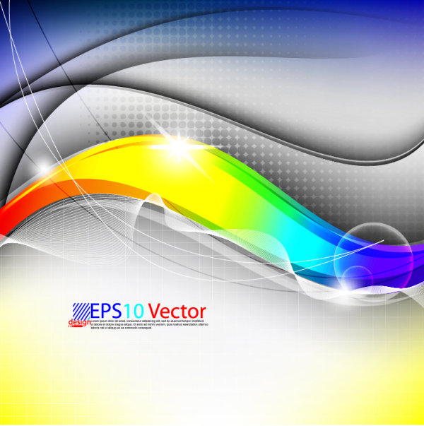 600x603 Colorful Abstract Background Graphic Vector Set 01 Free Download