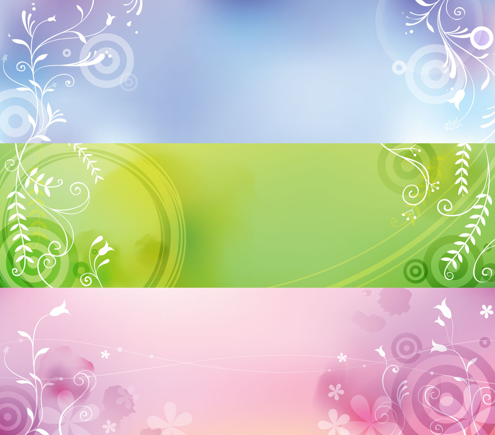 1731x1524 Download Free Elegant Plant Banners Vector Graphic Template