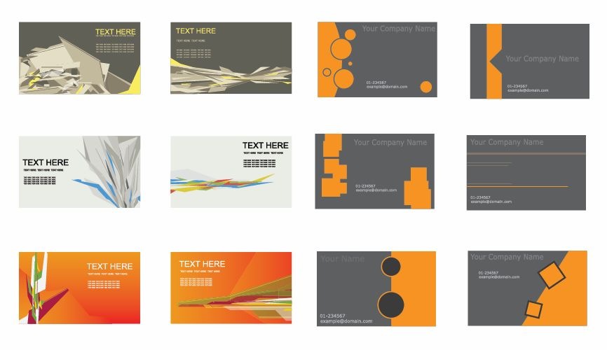 866x500 Set Of Business Cards Vector Free Vector Graphics All Free Web