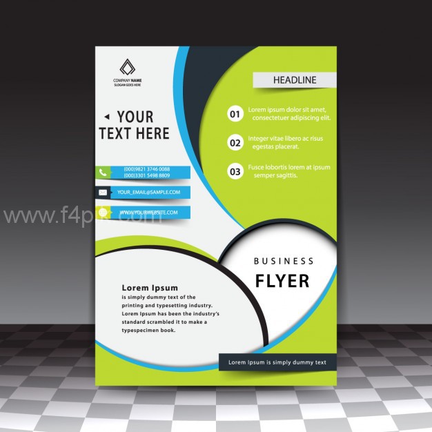 626x626 Vector ] Modern Stylish Business Flyer Template Free Download