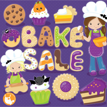 350x350 Halloween Bake Sale Clipart Commercial Use, Vector Graphics