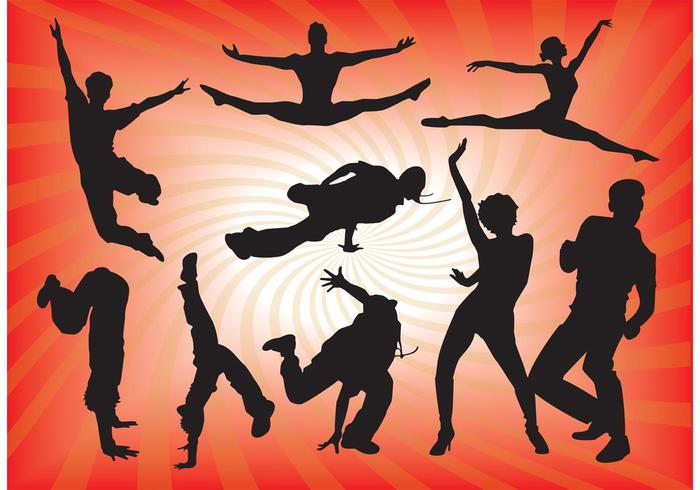 700x490 Dancing People Vector Graphics