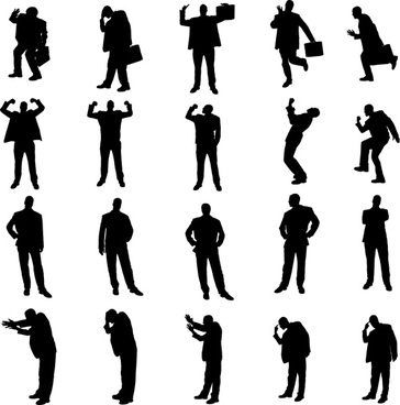 364x368 Businessman Silhouette Vector Graphics Free Vector Download (5,648