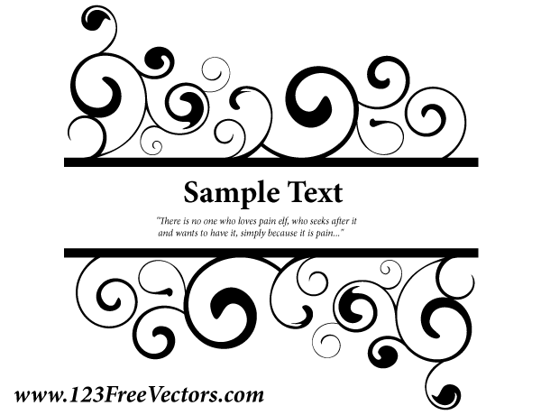 600x460 Free Vector Ornate Swirl Banner Psd Files, Vectors Amp Graphics